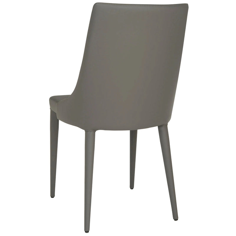 Chaise de salle à manger blanche Socorro style moderne milieu de siècle - 23,6 x 19,6 x 35,5