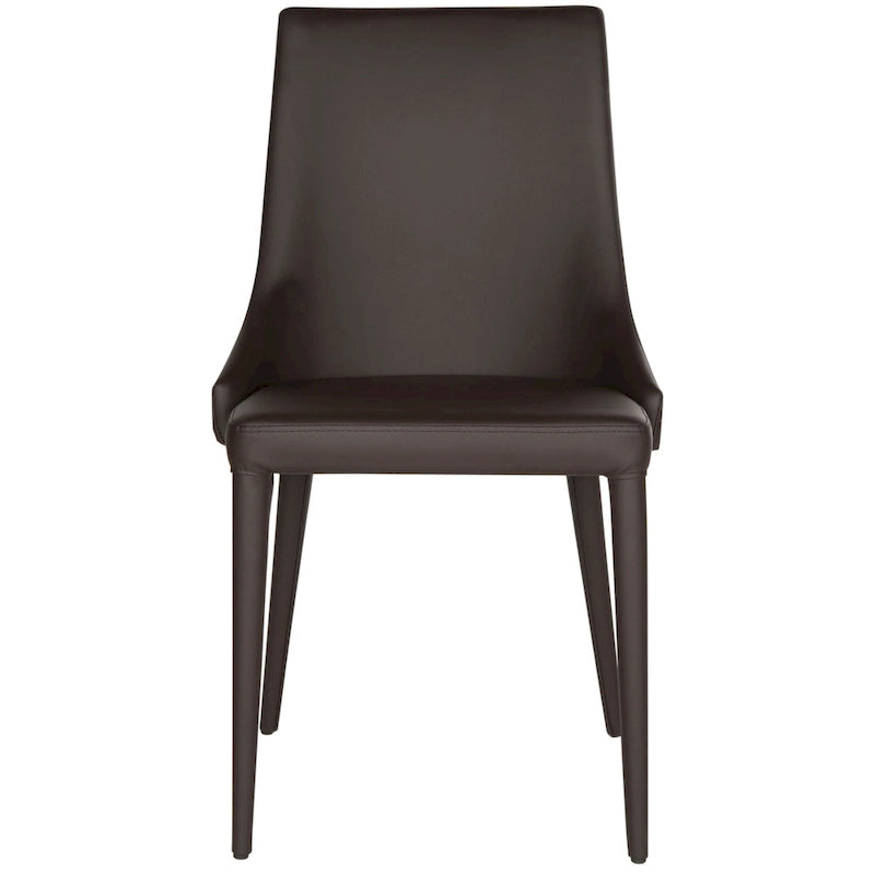 Chaise de salle à manger blanche Socorro style moderne milieu de siècle - 23,6 x 19,6 x 35,5