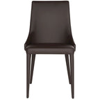Chaise de salle à manger blanche Socorro style moderne milieu de siècle - 23,6 x 19,6 x 35,5