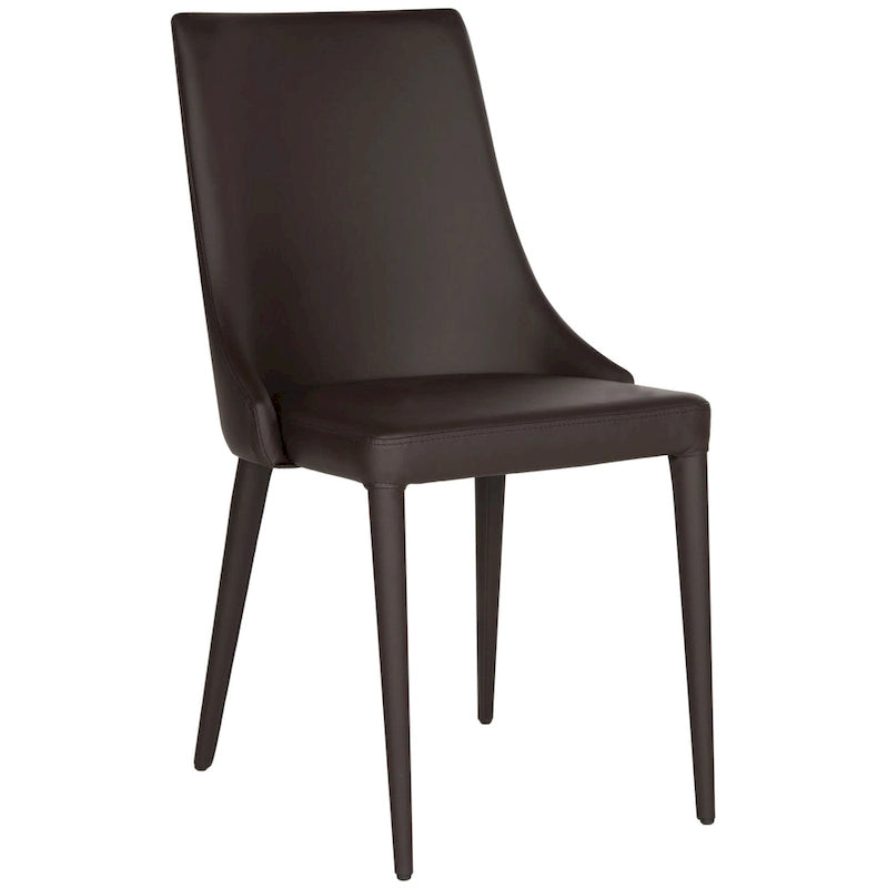 Chaise de salle à manger blanche Socorro style moderne milieu de siècle - 23,6 x 19,6 x 35,5