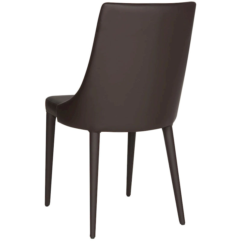 Chaise de salle à manger blanche Socorro style moderne milieu de siècle - 23,6 x 19,6 x 35,5