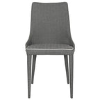 Chaise de salle à manger blanche Socorro style moderne milieu de siècle - 23,6 x 19,6 x 35,5