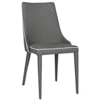 Chaise de salle à manger blanche Socorro style moderne milieu de siècle - 23,6 x 19,6 x 35,5