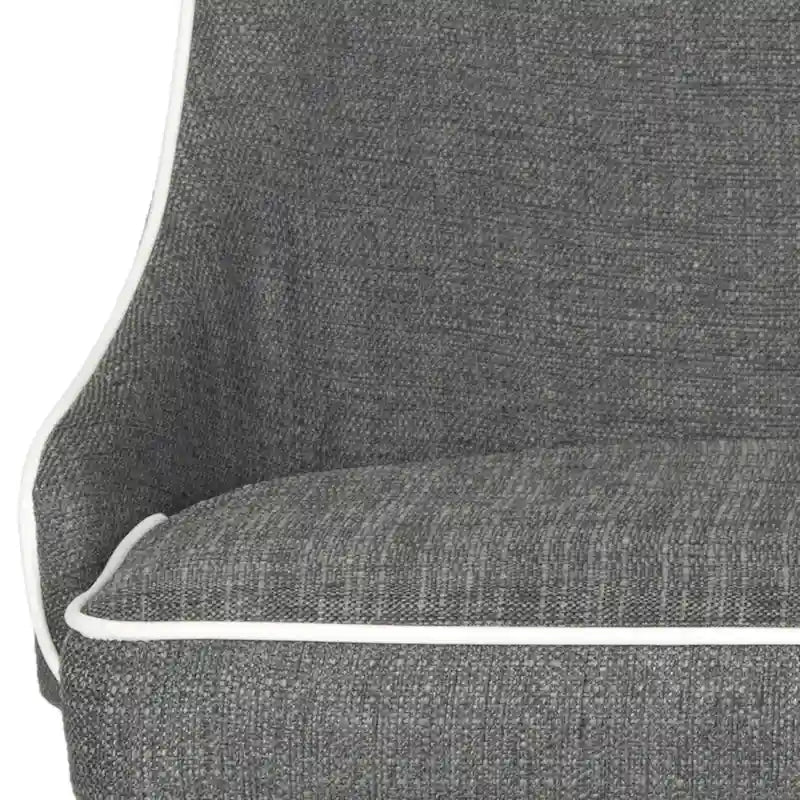 Chaise de salle à manger blanche Socorro style moderne milieu de siècle - 23,6 x 19,6 x 35,5