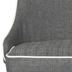 Chaise de salle à manger blanche Socorro style moderne milieu de siècle - 23,6 x 19,6 x 35,5