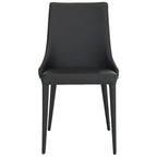 Chaise de salle à manger blanche Socorro style moderne milieu de siècle - 23,6 x 19,6 x 35,5
