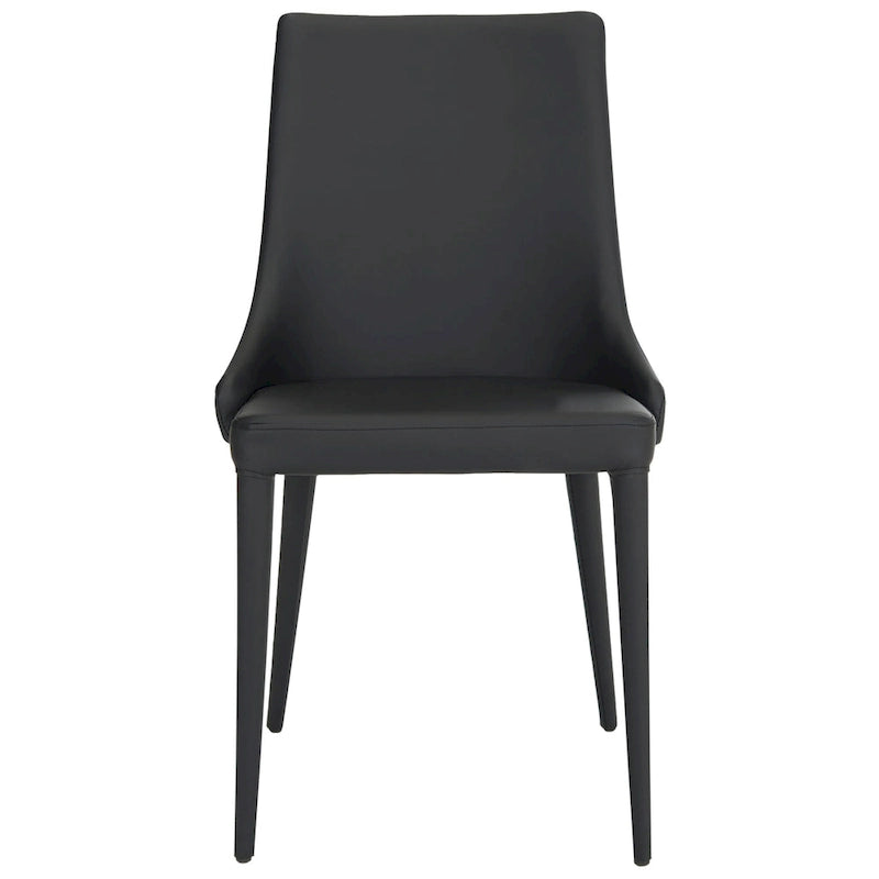Chaise de salle à manger blanche Socorro style moderne milieu de siècle - 23,6 x 19,6 x 35,5