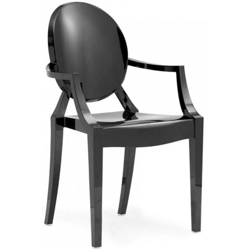 Fauteuil en plastique transparent empilable avec accoudoirs, chaise d'appoint, de salle à manger, de designer, moderne, de bureau, de travail.