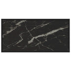 Table basse noire 100x50x35 cm en verre trempé