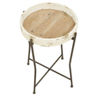 Table d'appoint de ferme Sarina - 23,5H x 15,5L x 15,5P
