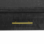 Console Unique Rétro avec Silhouette Ouverte, Deux Tiroirs Supérieurs