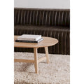 Table basse Tyier Mid-Century Modern en chêne massif - 54 L x 17 H x 28 P