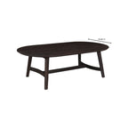 Table basse Tyier Mid-Century Modern en chêne massif - 54 L x 17 H x 28 P