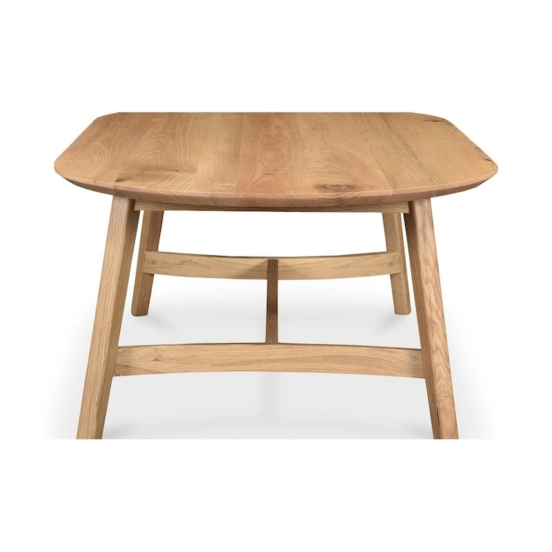 Table basse Tyier Mid-Century Modern en chêne massif - 54 L x 17 H x 28 P