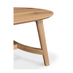 Table basse Tyier Mid-Century Modern en chêne massif - 54 L x 17 H x 28 P