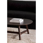 Table basse Tyier Mid-Century Modern en chêne massif - 54 L x 17 H x 28 P