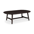 Table basse Tyier Mid-Century Modern en chêne massif - 54 L x 17 H x 28 P