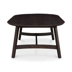 Table basse Tyier Mid-Century Modern en chêne massif - 54 L x 17 H x 28 P