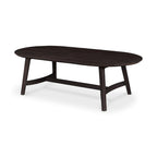 Table basse Tyier Mid-Century Modern en chêne massif - 54 L x 17 H x 28 P