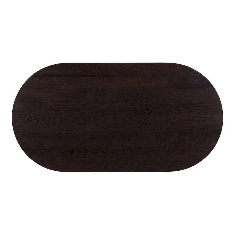 Table basse Tyier Mid-Century Modern en chêne massif - 54 L x 17 H x 28 P