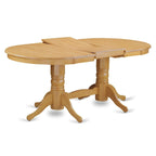 Table de cuisine 5 pièces - Table à manger ovale avec rallonge papillon et 4 chaises de salle à manger, chêne