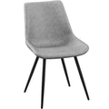 Chaises de salle à manger en similicuir avec pieds en métal