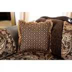 Causeuse semi-ferme Dayaram en chenille marron traditionnelle