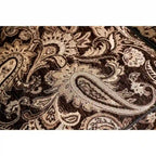Causeuse semi-ferme Dayaram en chenille marron traditionnelle