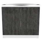 Meuble sous-évier avec lavabo utilitaire à 2 portes rectangulaire Brookeline