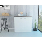 Meuble sous-évier avec lavabo utilitaire à 2 portes rectangulaire Brookeline