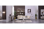 Table d'appoint en métal moderne avec plateau carré brillant et piètement en croix