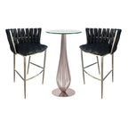 Pub Table with Bar Stools 30 Height Matching Barcelona 3Pc Set