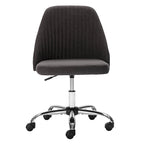 Chaise de bureau, chaise de vanité moderne et mignonne pivotante à roulettes, sans accoudoirs pour la maison, les chambres, le bureau, l'étude, les étudiants