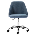 Chaise de bureau, chaise de vanité moderne et mignonne pivotante à roulettes, sans accoudoirs pour la maison, les chambres, le bureau, l'étude, les étudiants