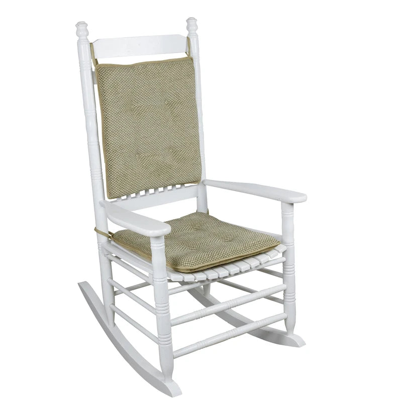 Ensemble de coussins réversibles en chenille pour fauteuil à bascule