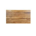 Table à manger en bois massif sculpté de 72 po - 72 L