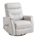 Fauteuil inclinable pivotant en similicuir avec port USB et fonction de planeur